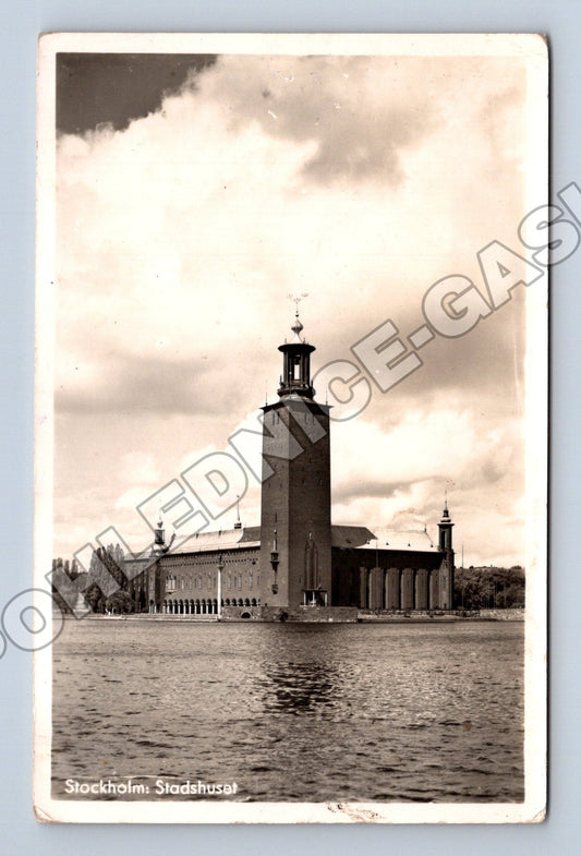 Pohlednice Švédsko Stockholm Stadshuset 1957 (M33370)
