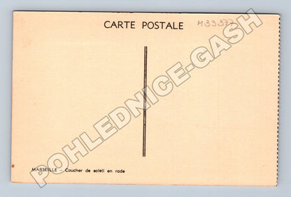 Pohlednice Francie Marseille přístav západ slunce (M33377)