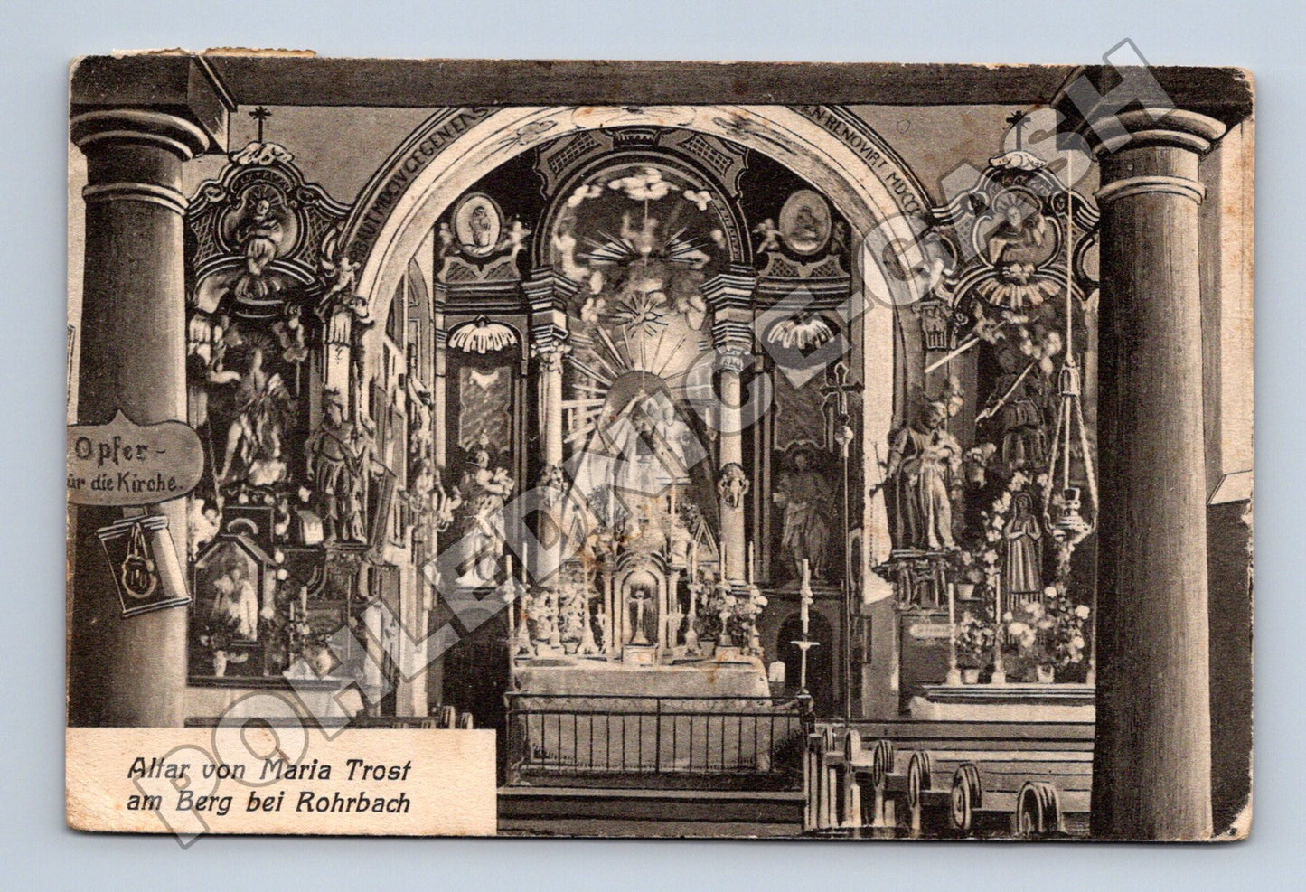 Pohlednice Rakousko Altar Maria Trost Rohrbach 1904 (M33383)
