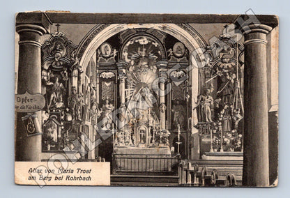 Pohlednice Rakousko Altar Maria Trost Rohrbach 1904 (M33383)