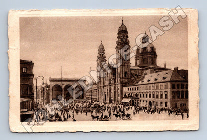 Německo Mnichov Theatinerkirche Feldherrnhalle 1927 (M33386)