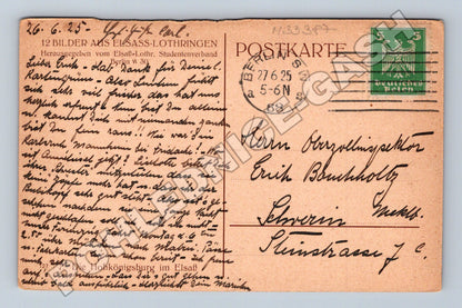Pohlednice Francie Hohkönigsburg hrad 1925 (M33387)