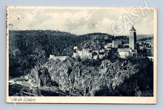 Pohlednice Zvíkov hradní motiv 1927 (M3339)