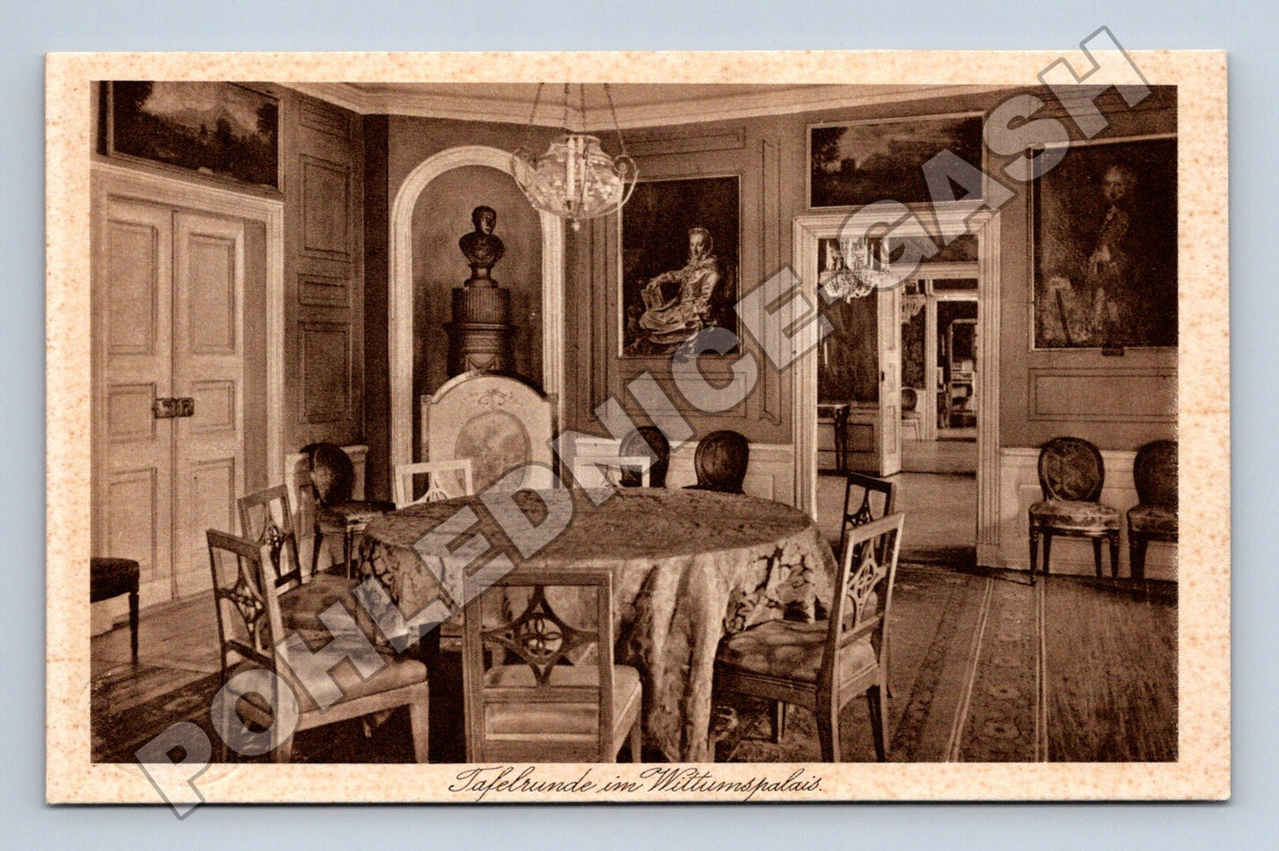 Pohlednice Německo Wittumspalais Weimar interiér (M33391)