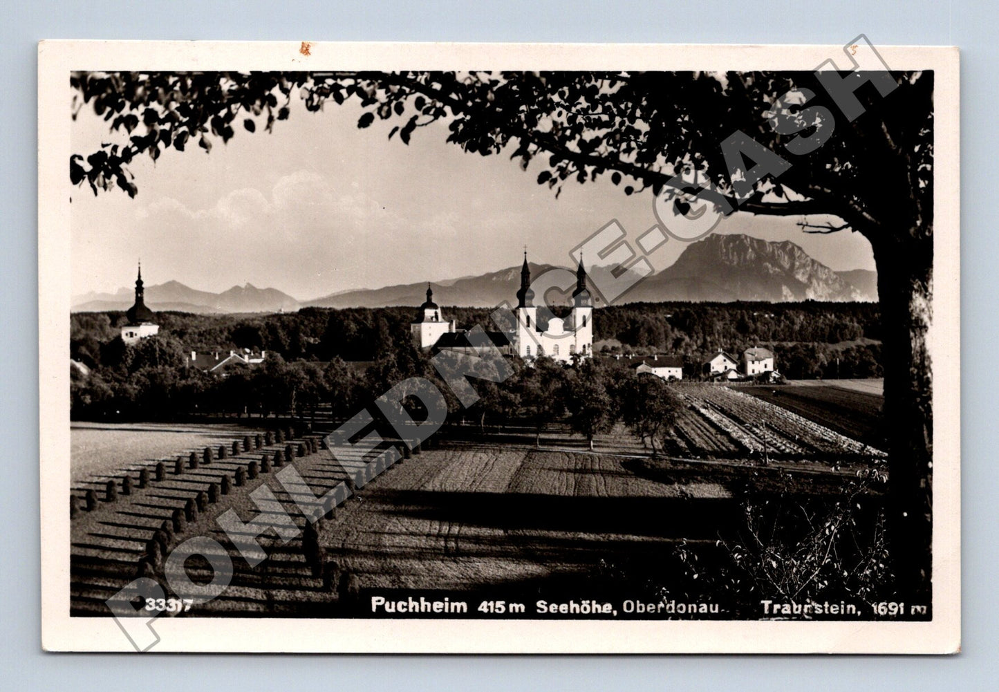 Pohlednice Rakousko Puchheim kostely 1940 (M33396)