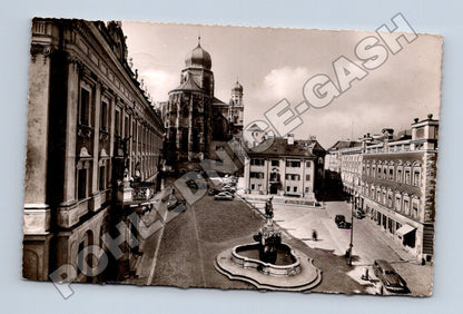 Pohlednice Německo Pasov Residenzplatz 1956 (M33403)
