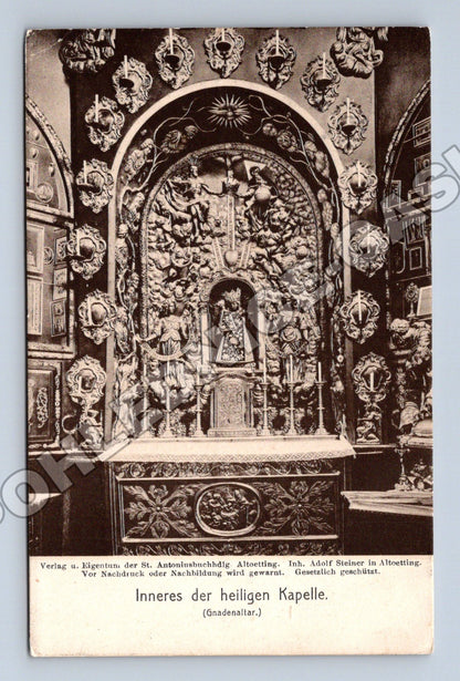 Pohlednice Německo Altötting interiér kaple 1911 (M33405)
