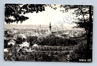 Pohlednice Rakousko Wels panorama města cca 1950 (M33406)