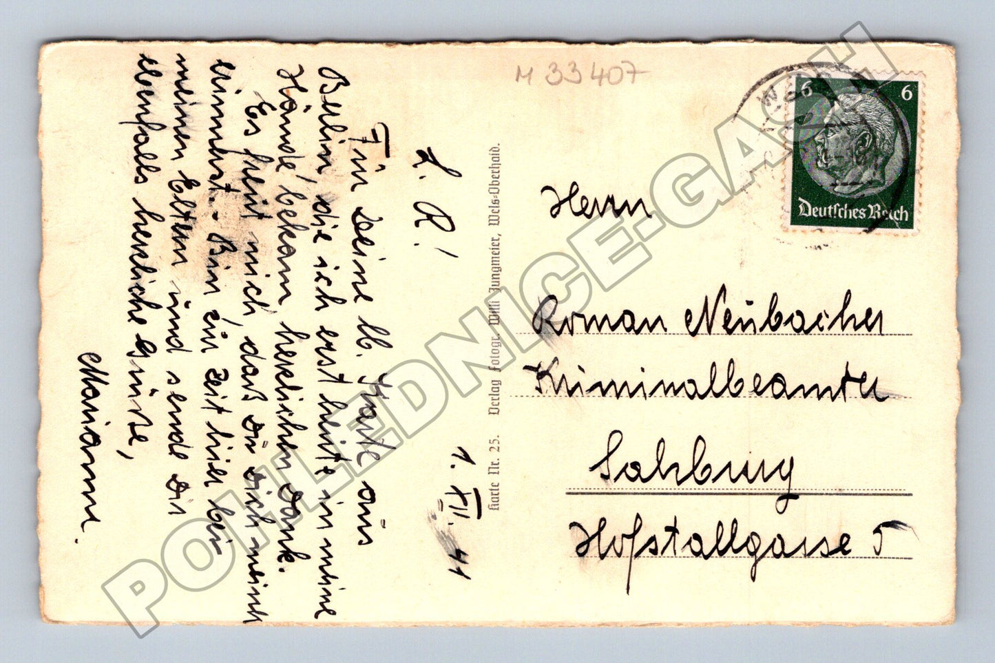 Pohlednice Rakousko Wels Burgeingang (M33407)
