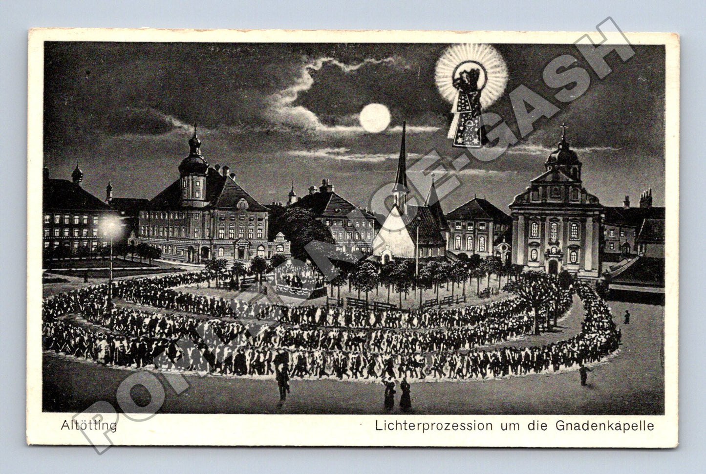 Pohlednice Německo Altötting Lichterprozession (M33410)