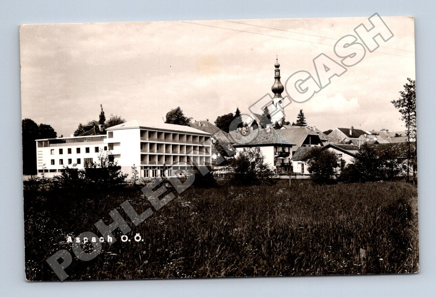 Pohlednice Rakousko Aspach O.Ö. obecní pohled (M33417)