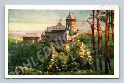 Pohlednice Karlštejn malba O Schmidt (M3342)