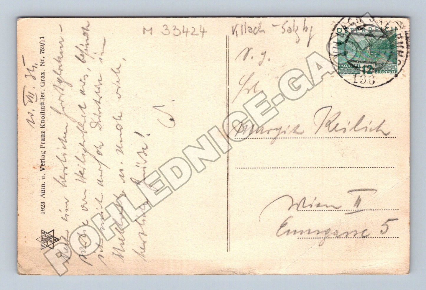 Pohlednice Rakousko Tauernschmiede Mallnitz 1923 (M33424)