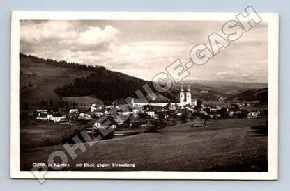 Pohlednice Rakousko Gurk s výhledem na Strassburg 1927 (M33428)