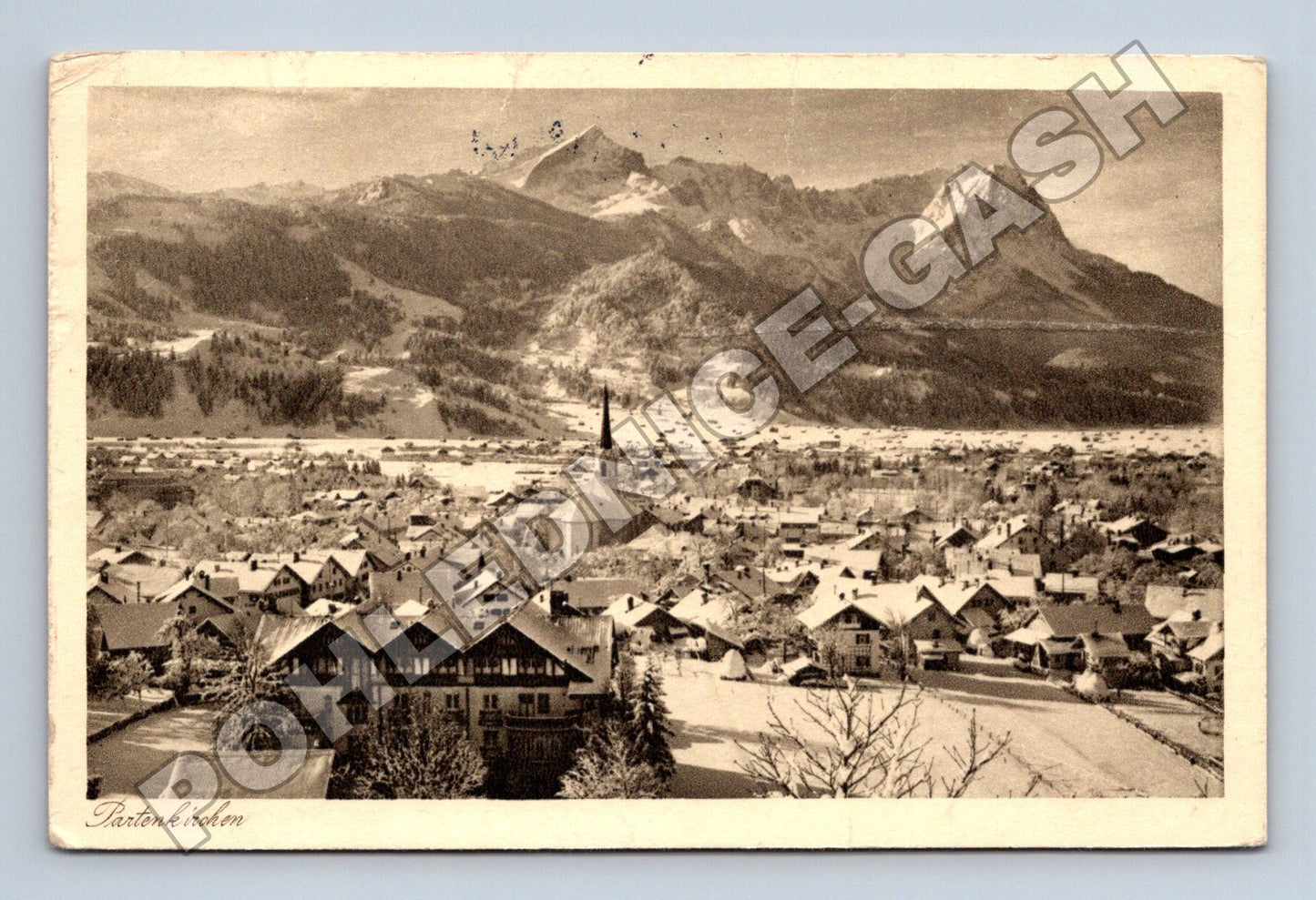 Pohlednice Německo Partenkirchen s Alpami 1938 (M33439)