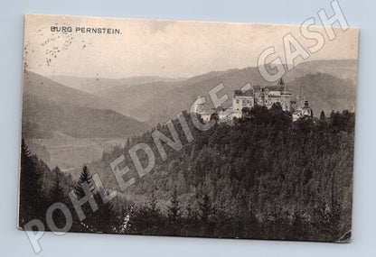 Pohlednice Pernštejn historický motiv (M3345)
