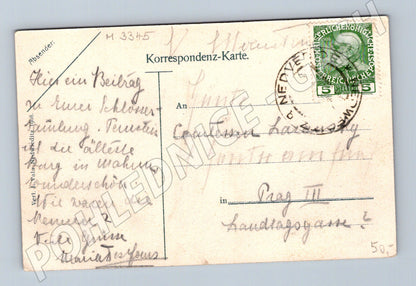 Pohlednice Pernštejn historický motiv (M3345)