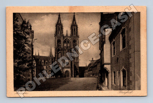 Pohlednice Německo Meißen Dóm z Burghofu (M33454)