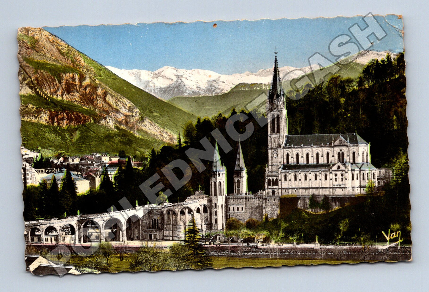 Pohlednice Francie Lourdes bazilika 1962 (M33467)