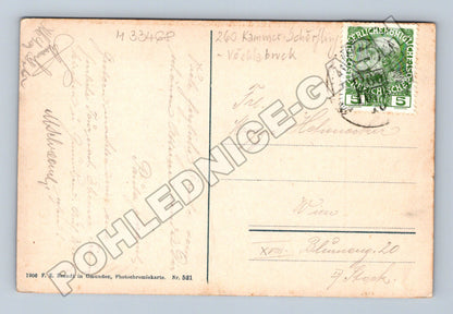 Pohlednice Rakousko Attersee jezero kostel 1906 (M33468)
