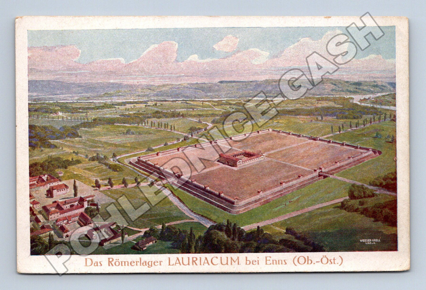 Pohlednice Rakousko Lauricum římský tábor (M33471)
