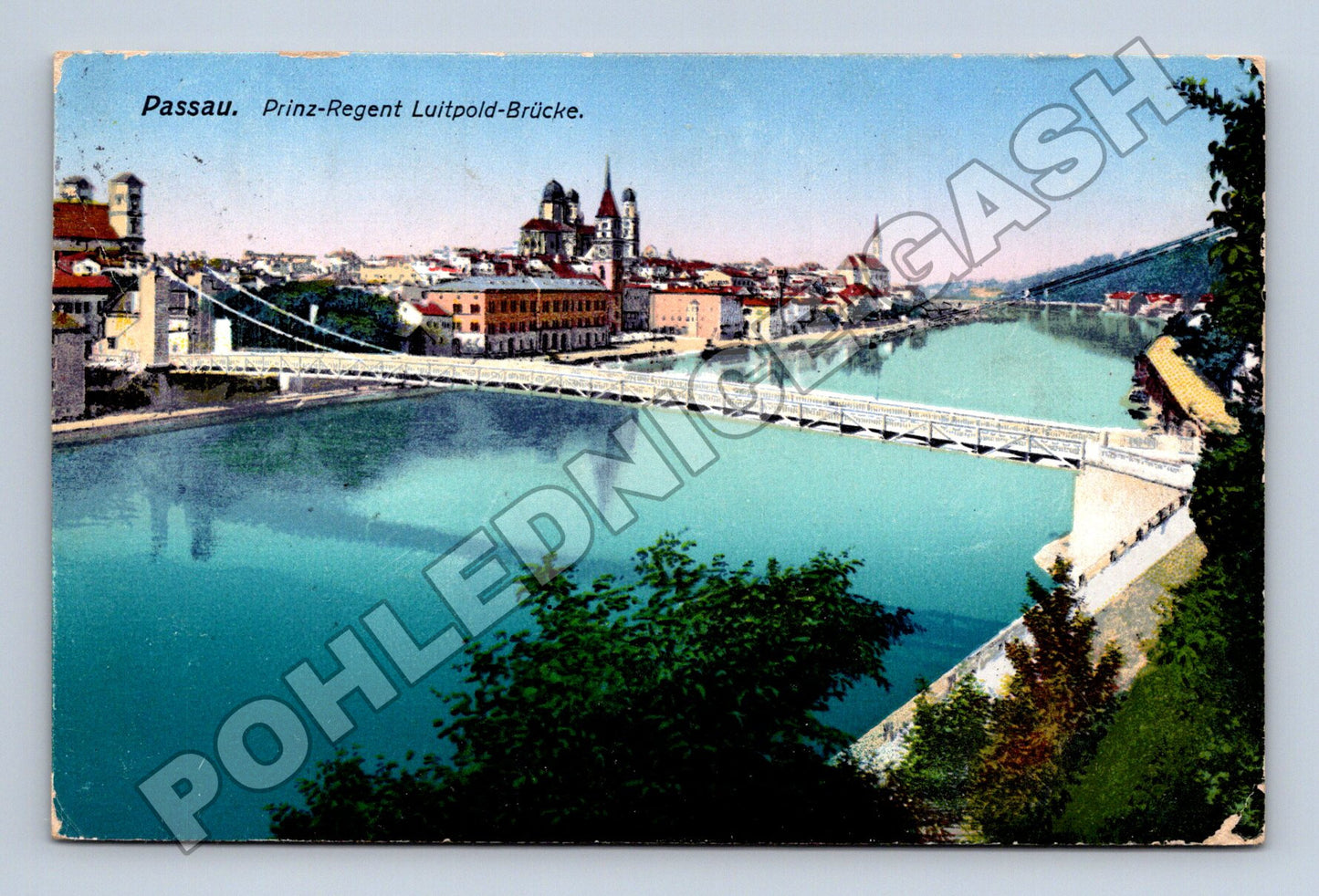 Pohlednice Německo Passau Luitpold-Brücke 1927 (M33472)