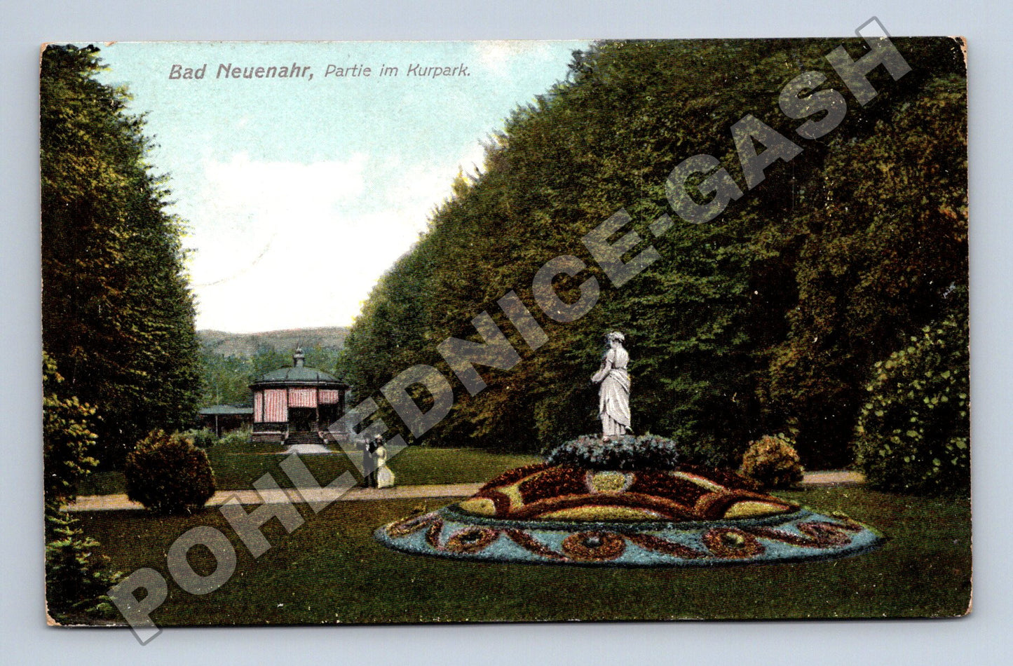 Pohlednice Německo Bad Neuenahr Kurpark 1907 (M33482)
