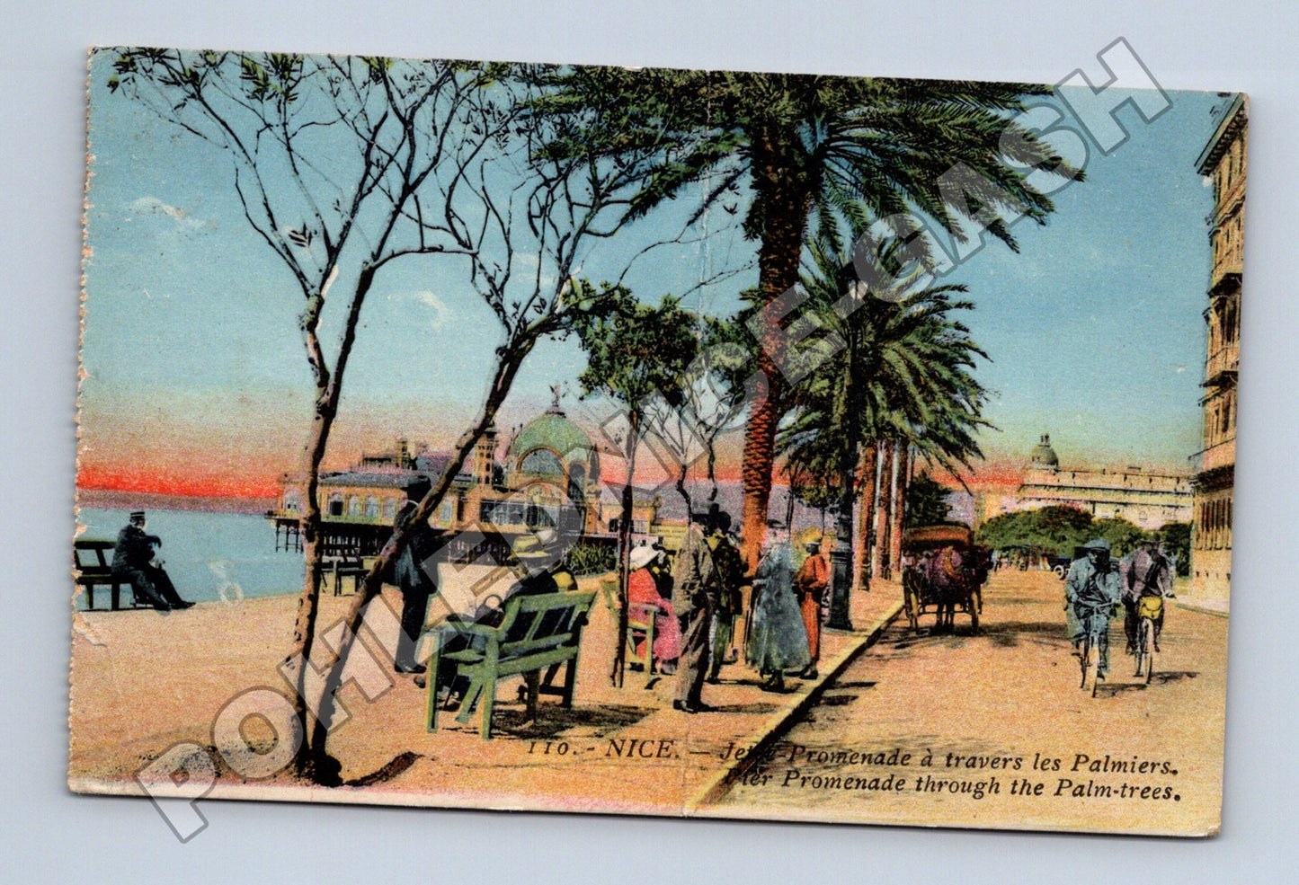 Pohlednice Francie Nice Promenade palm trees 1925 (M33486)