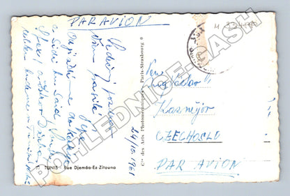 Pohlednice Tunis Rue Djemâa-Ez-Zitouna 1961 (M33488)