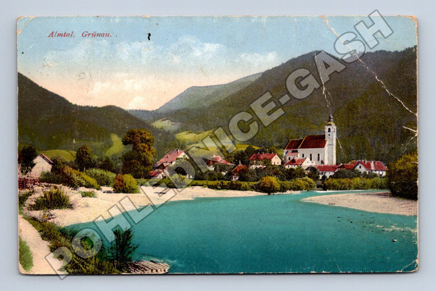 Pohlednice Rakousko Almtal Grünau 1925 (M33491)