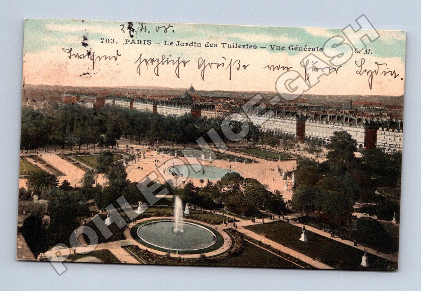 Pohlednice Francie Paříž Jardin des Tuileries 1904 (M33496)