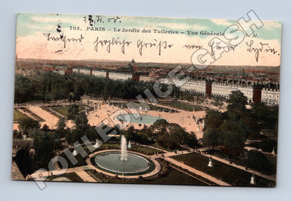 Pohlednice Francie Paříž Jardin des Tuileries 1904 (M33496)