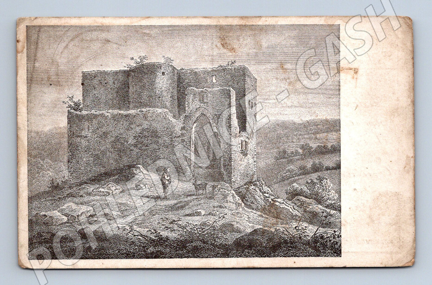 Pohlednice Krakovec kresba hrad (M3350)