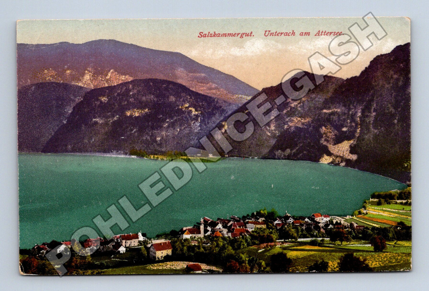 Pohlednice Rakousko Unterach am Attersee 1920 (M33503)