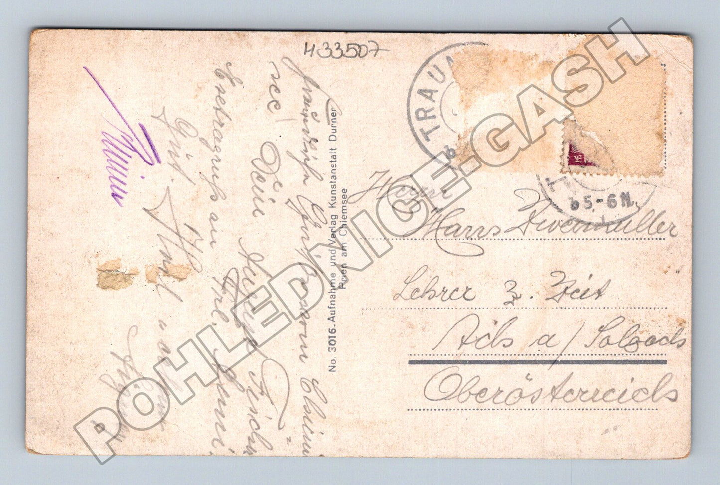 Pohlednice Německo Stock am Chiemsee parník 1907 (M33507)