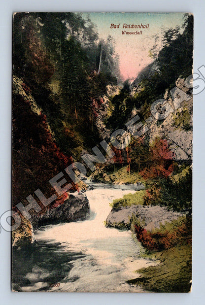 Pohlednice Německo Bad Reichenhall Wasserfall 1912 (M33514)