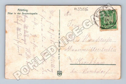 Pohlednice Německo Altötting oltář v Gnadenkapelle 1913 (M33516)