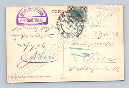 Pohlednice Trosky hrad 1906 (M3352)