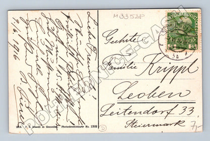 Pohlednice Rakousko Gmundnerhütte Traunstein 1916 (M33528)