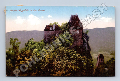 Pohlednice Rakousko Ruine Aggstein v Wachau 1911 (M33530)