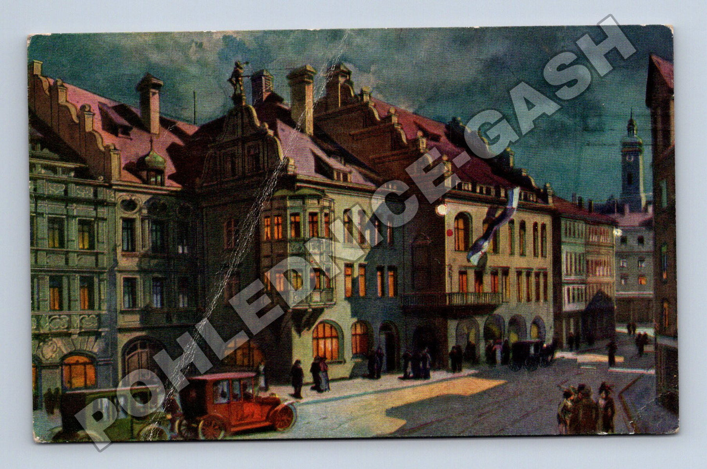 Pohlednice Německo Hofbräuhaus Mnichov 1922 (M33534)