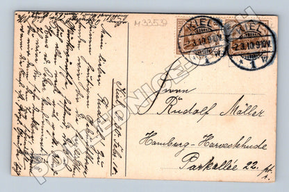 Pohlednice Německo venkovská cesta stromy Kiel 1910 (M33537)