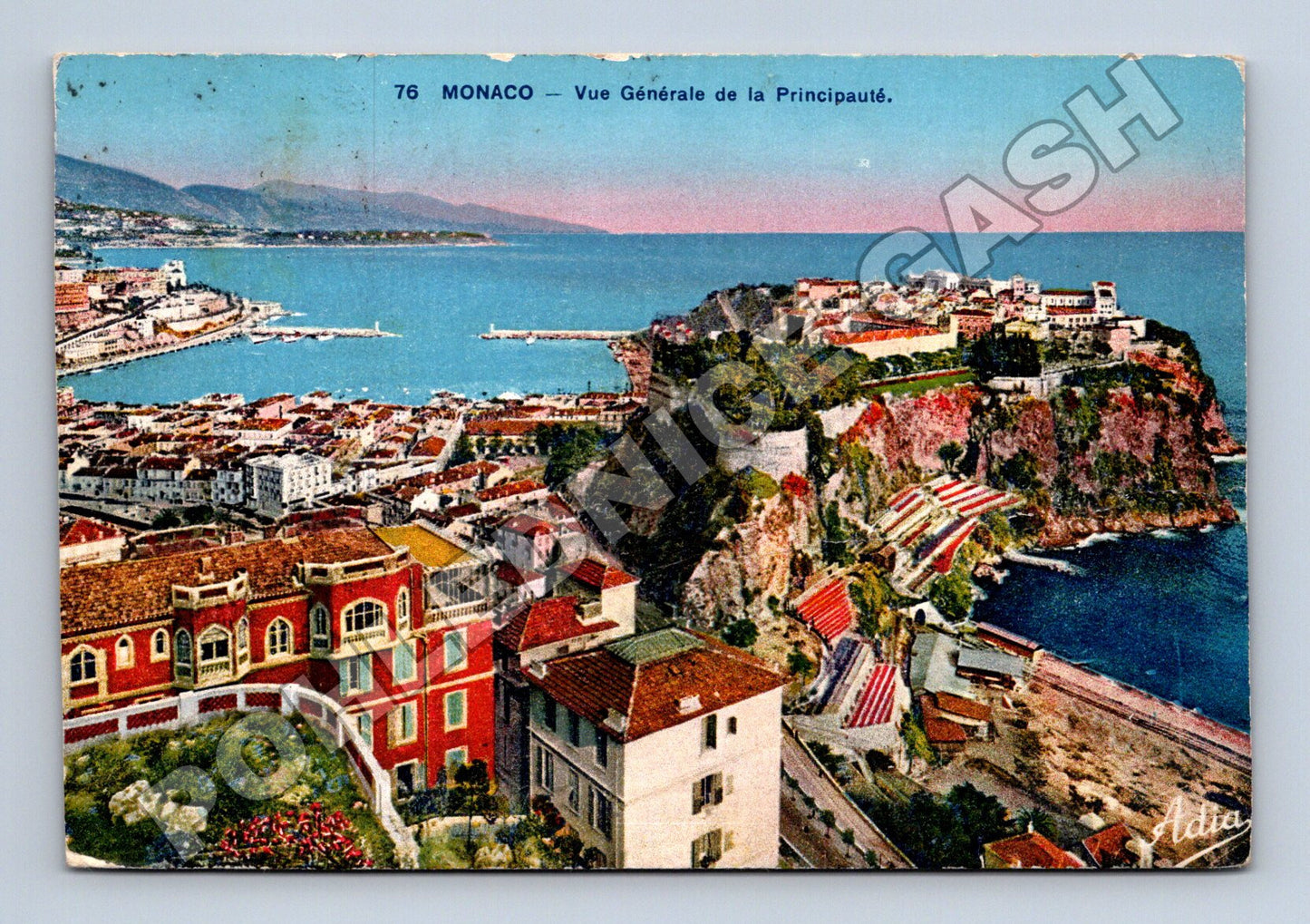Pohlednice Monako celkový pohled 1937 (M33539)