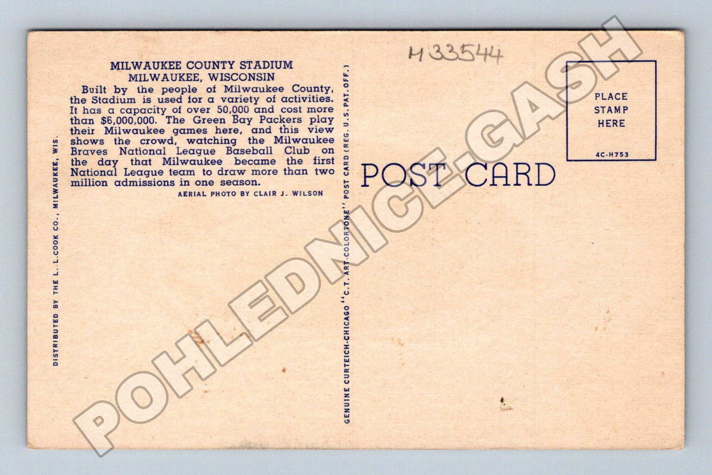Pohlednice USA Milwaukee County Stadium baseball (M33544)