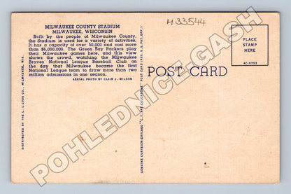 Pohlednice USA Milwaukee County Stadium baseball (M33544)