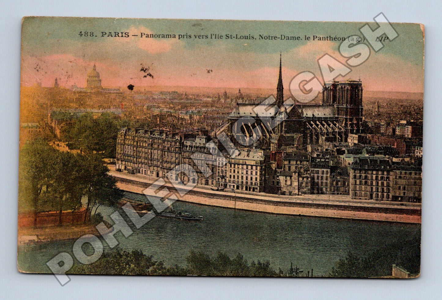 Pohlednice Francie Paříž panorama Notre-Dame (M33548)