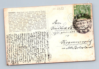 Pohlednice Trosky hrad 1913 (M3355)