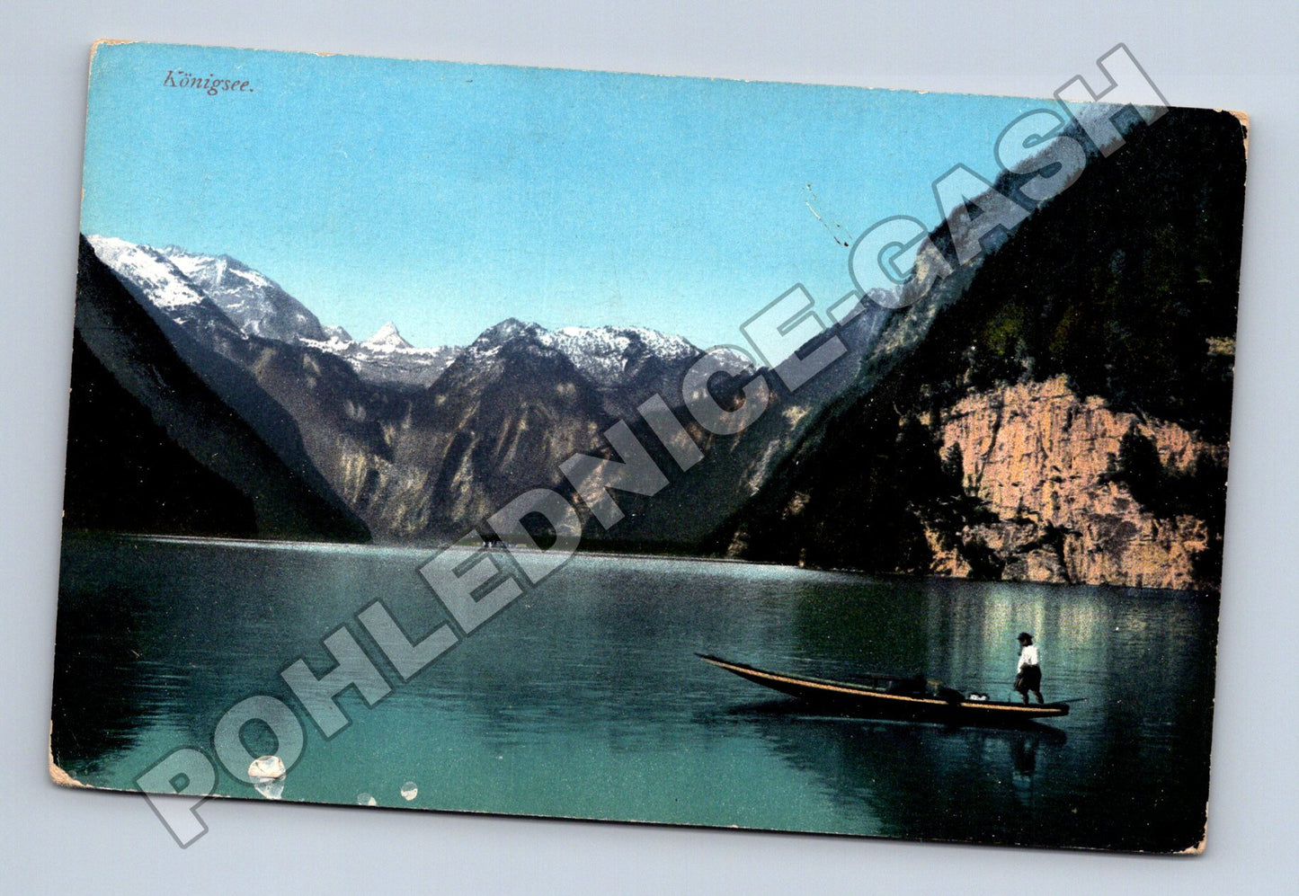 Pohlednice Německo Königsee jezero s horami (M33562)