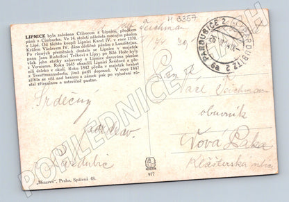 Pohlednice Lipnice kolorovaný motiv (M3357)