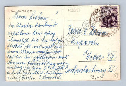 Pohlednice Rakousko Bad Hall s Kurhausem a Trinkhalle 1930s (M33571)